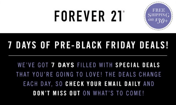 forever 21 black friday